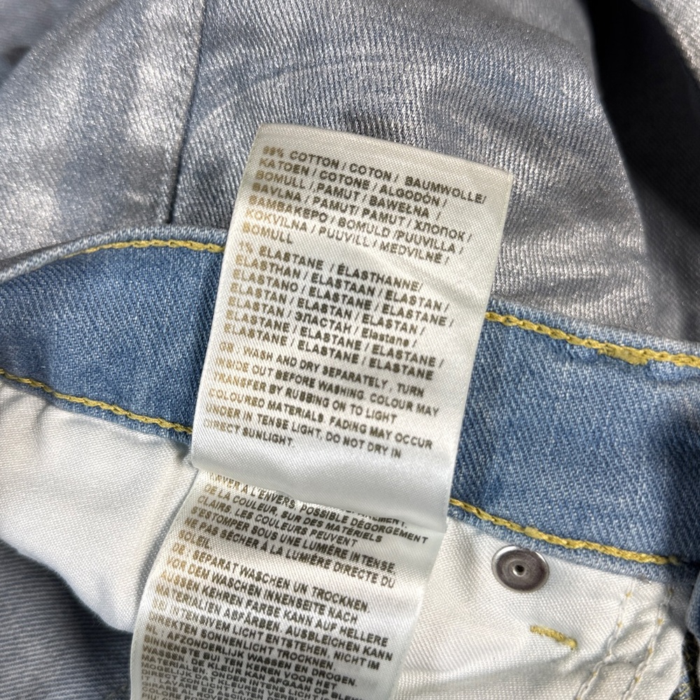 LEE High-Rise Metallic Flare Jeans 28 - Picture 15 of 15